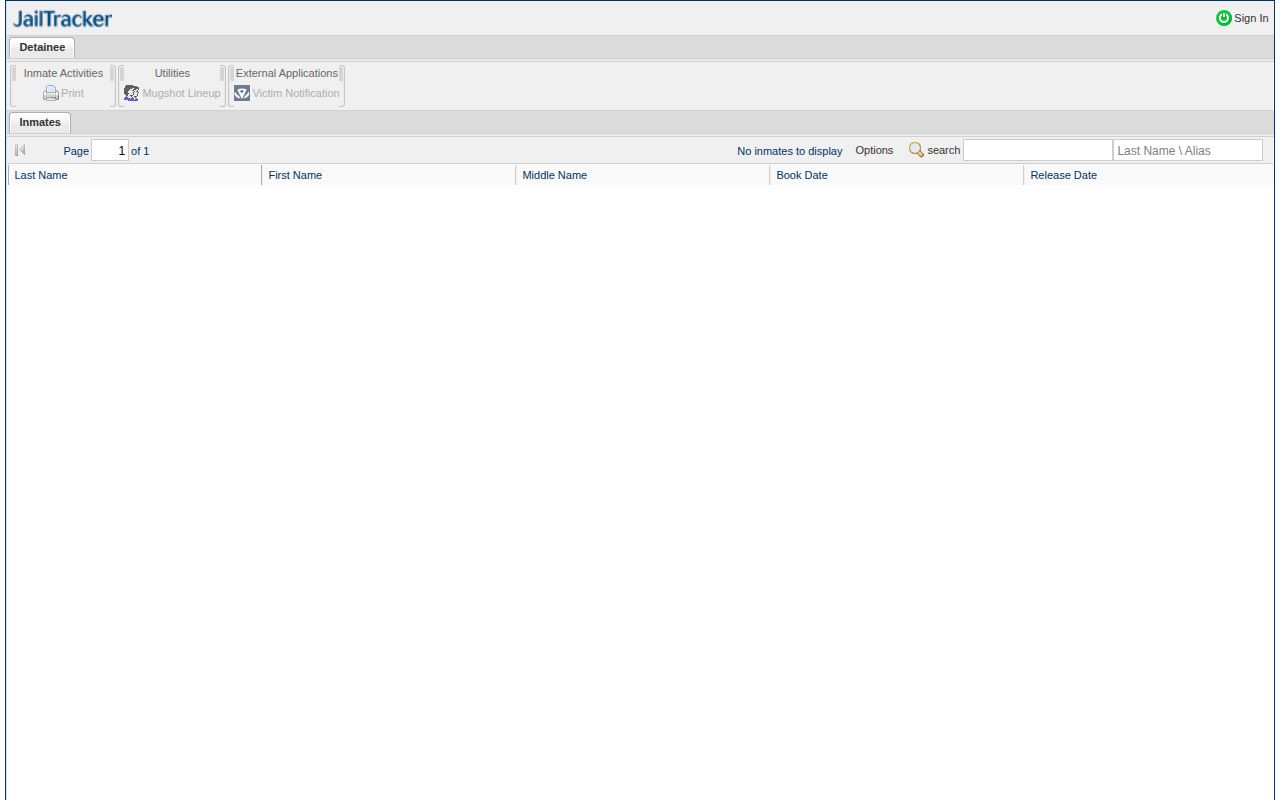 Woodford County busted mugshot JailTracker roster interface